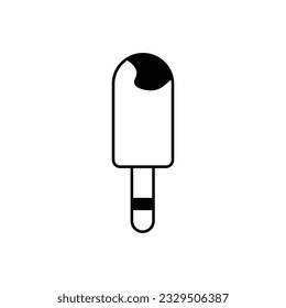 Ice cream Glyph Vector Icon that can easily edit or modify

