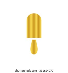 ice cream  - gold vector icon