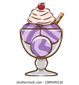 Ice cream graphic clipart design