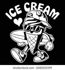 ICE CREAM graphic design for ICE-CREAM lovers
