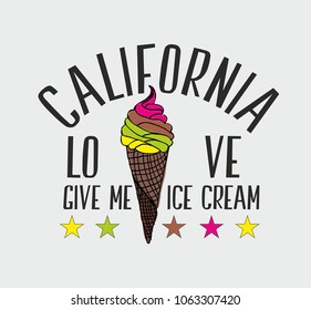 ice cream graphic design vector art