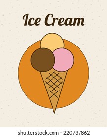 ice cream graphic design , vector illustration
