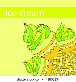 An ice cream green