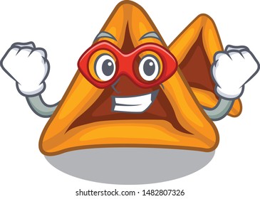 With ice cream hamantaschen cookies with the cartoon shape