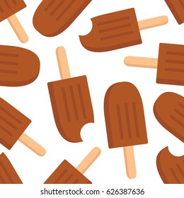 A lot of ice cream hand drawn background. Colorful seamless pattern vector. Decorative wallpaper, good for printing
