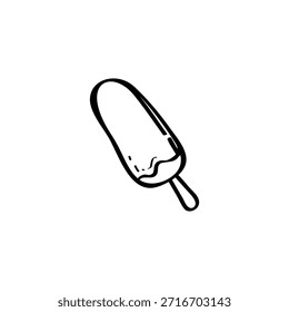 Ice cream hand drawn vector illustration
