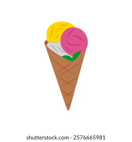 Ice Cream, Holidays Vector Illustration