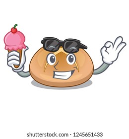 With ice cream the hot cross buns character homemade