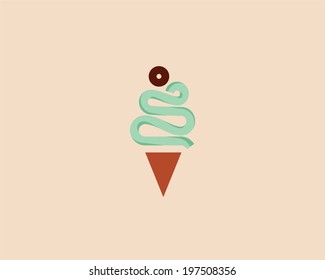 Ice cream icon.
