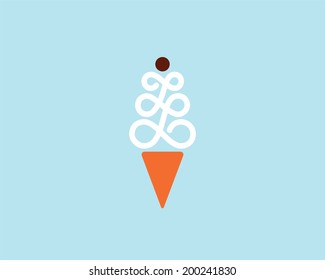 Ice cream icon.