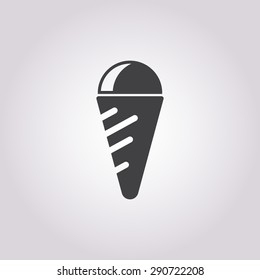 Ice cream icon. 