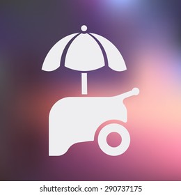 Ice cream icon. 