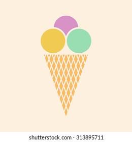 Ice cream icon.