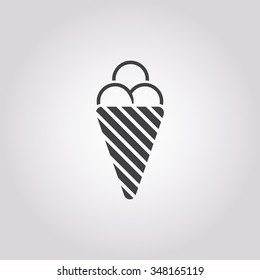 Ice cream icon. 