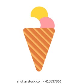 Ice cream icon. 