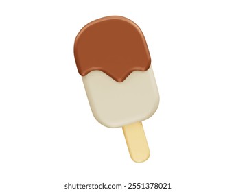 Ice cream icon 3d render