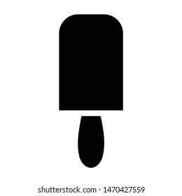  ice cream icon black vector.