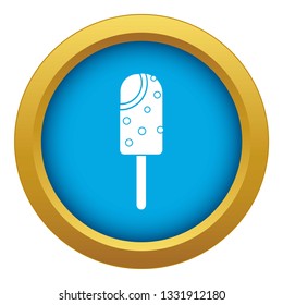 Ice cream icon blue vector isolated on white background for any design