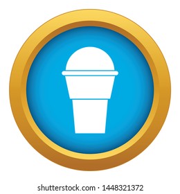 Ice Cream icon blue vector isolated on white background for any design