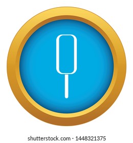 Ice Cream icon blue vector isolated on white background for any design