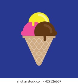 Ice cream Icon, Candy Vector