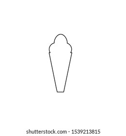 Ice cream icon. Cold food symbol