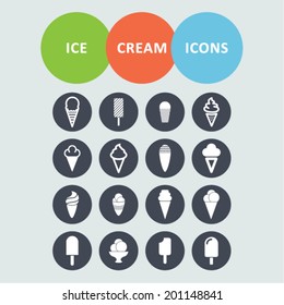 Ice cream icon collection