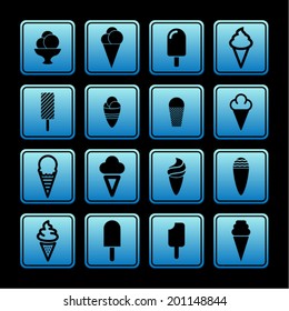 Ice cream icon collection