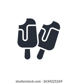ice cream icon collection .design style with background
