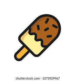 Ice Cream icon concept. Available in vector. Fullfiled color style.