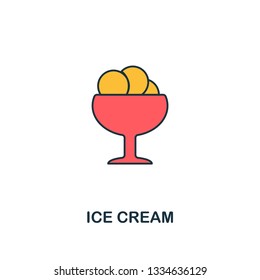 Ice Cream icon. Creative 2 colors design fromIce Cream icon from party icon collection. Perfect for web design, apps, software, printing
