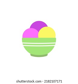 Icono de helado. Delicioso postre refrescante. Ilustración vectorial.