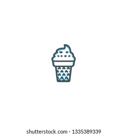 Ice cream icon design. Gastronomy icon vector illustration design
