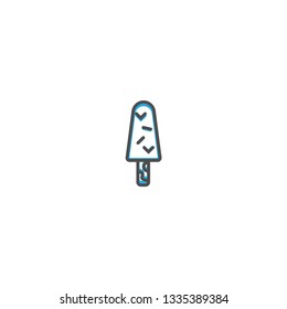 Ice cream icon design. Gastronomy icon vector illustration design