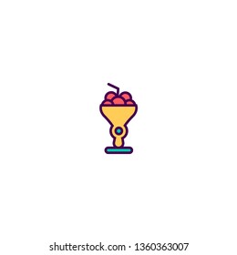 Ice cream icon design. Gastronomy icon vector illustration