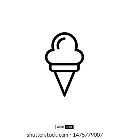 Ice cream icon, design inspiration vector template for interface and any purpose