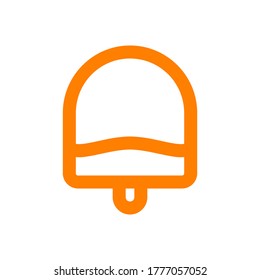 Diseño de iconos de helado. Señal simple e ilustración de símbolo. Concepto de vector alimentario