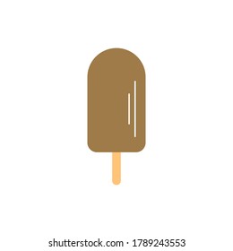 Plantilla de diseño de icono de helado vector aislado