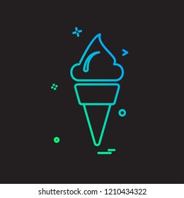 Ice cream icon design vector