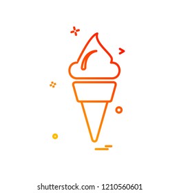 Ice cream icon design vector