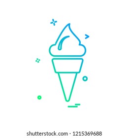Ice cream icon design vector