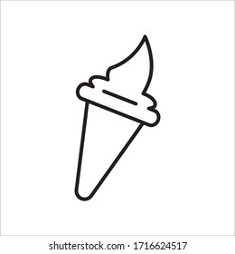 Ice Cream Icon Design Vector Template Illustration