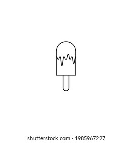 ice cream icon - dessert object - sweet summer icon