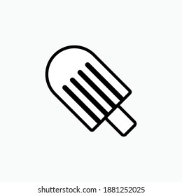 Ice Cream Icon. Dessert Symbol - Vector Logo Template. 