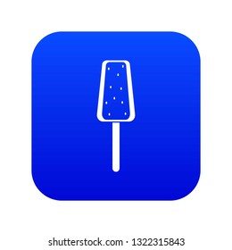 Ice Cream icon digital blue for any design isolated on white vector illustration