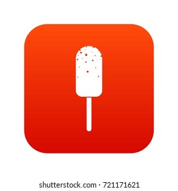 Ice Cream icon digital red for any design isolated on white vector illustration