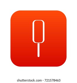 Ice Cream icon digital red for any design isolated on white vector illustration