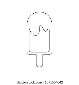 ice cream icon. Element of Beach for mobile concept and web apps icon. Outline, thin line icon for website design and development, app development