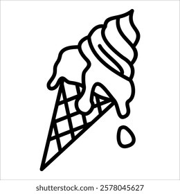 Ice Cream Icon Element For Design