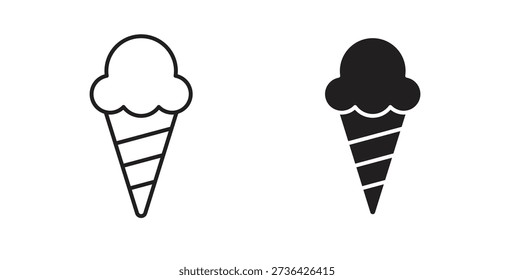 Ice cream icon element for design projects